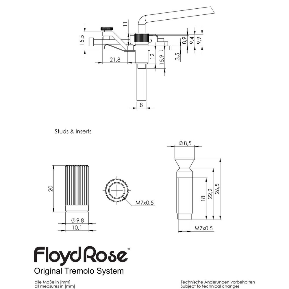 Floyd Rose Original Chrome - Made in Germany