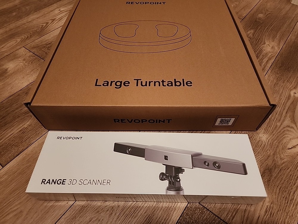Revopoint Range 3D Scanner W/ Large Turntable For Scanning Big Objects