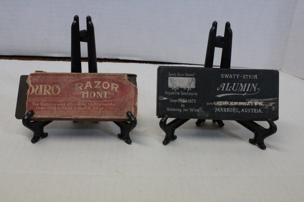 2 Vintage Razor Sharpening Blocks