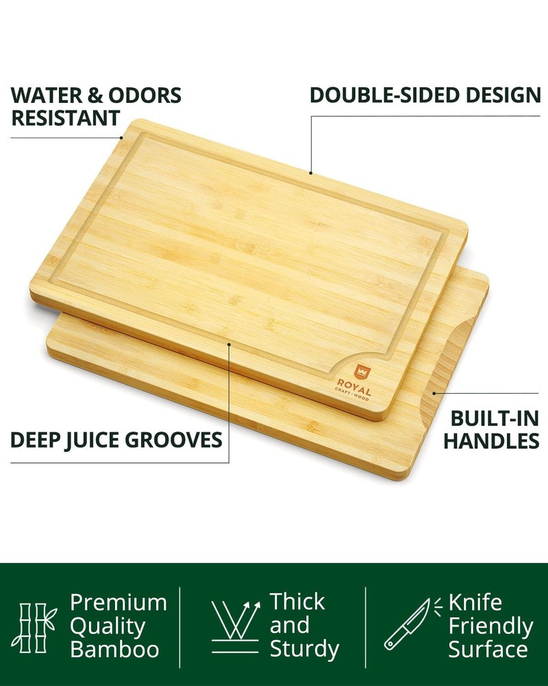 Cutting Board Set of 4, Bamboo