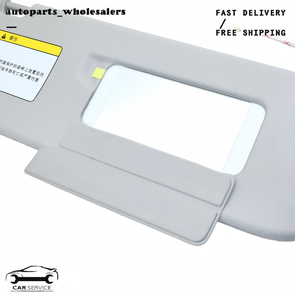 Sun Visor W/ Light & Mirror Passenger Side Right For Tesla Model 3 Model Y 21 22