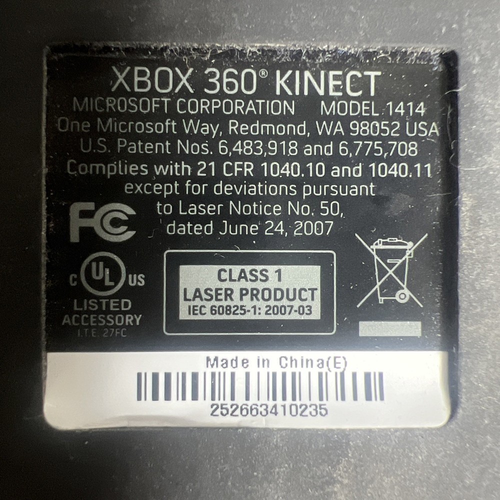 Microsoft Xbox 360 Kinect Sensor - Black