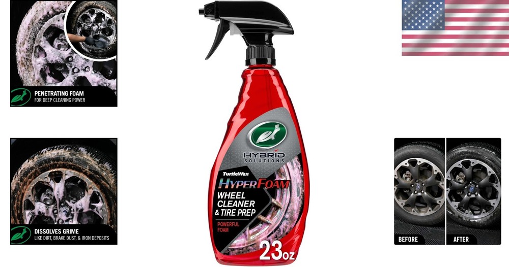 Hybrid Solutions HyperFoam Wheel Cleaner 23oz - Easy Application & Fresh Scent