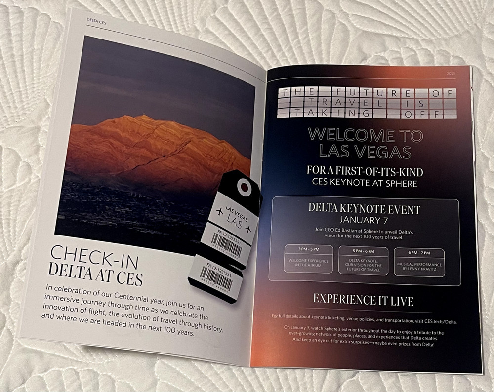 Limited Edition Delta Tote + Program - CES Delta 2025 Keynote Event