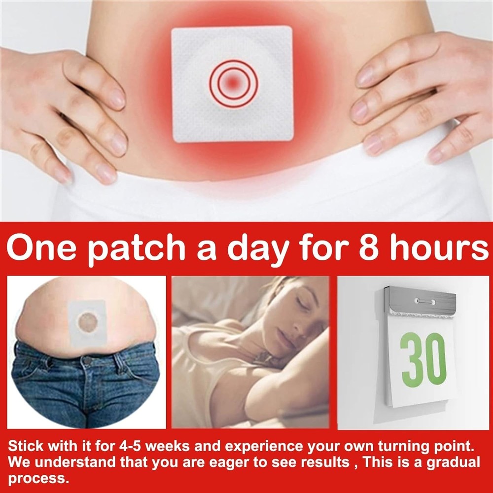 30 Pcs Bubchen Mugwort Belly Stickers - Non-Irritating Wellness Solution
