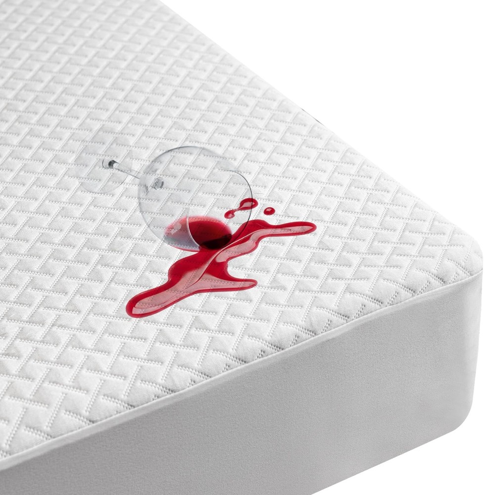 Premium Bamboo Mattress Protector – Queen Size, Waterproof, & Ultra Soft Brea...