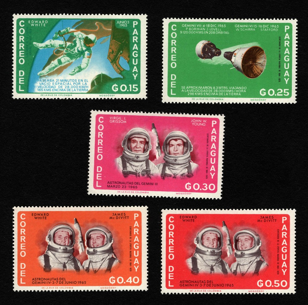 OPC 1966 Paraguay Space Exploration Sc#911-5 MNH