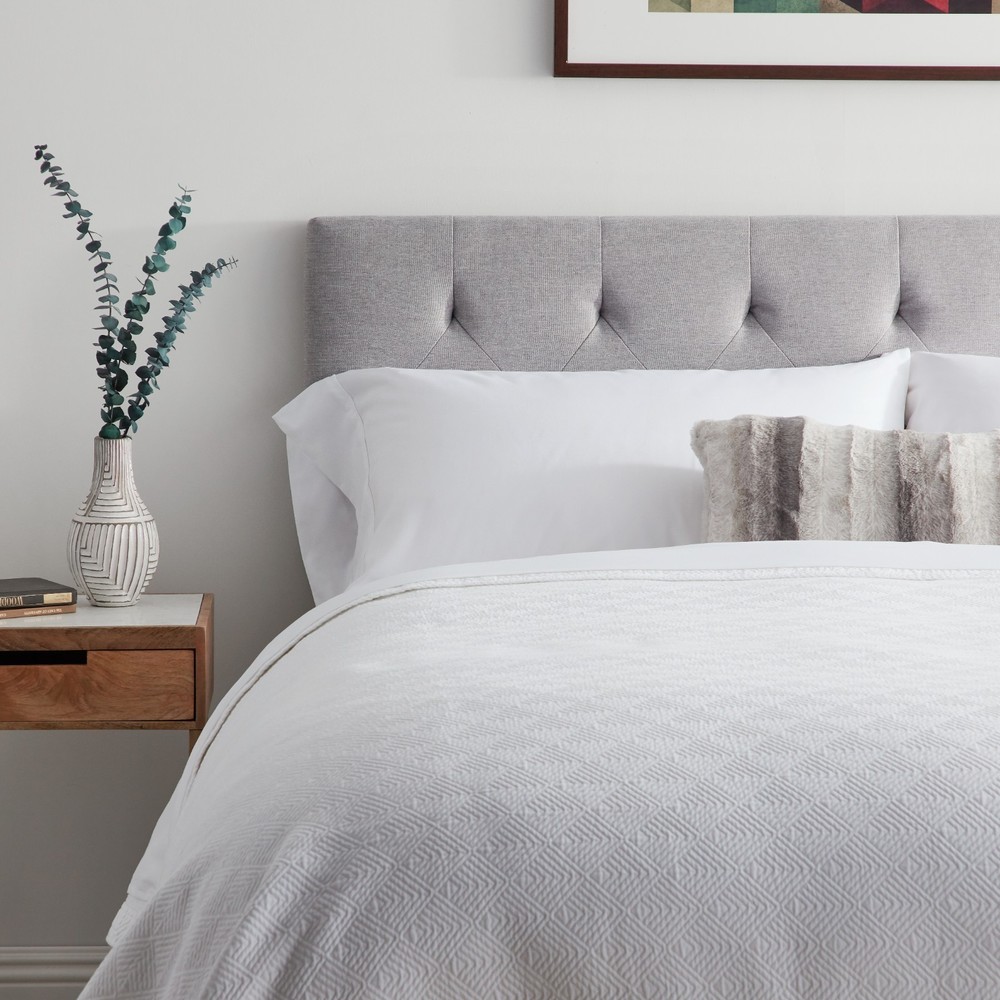 Lucid Upholstered Diamond Tufted Headboard