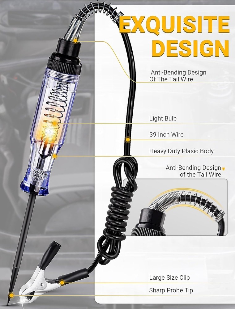 LED Voltage Tester for 6V-24V Circuits: Essential Tool for Vehicle Diagnostics