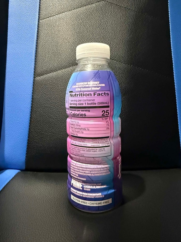 PRIME Hydration Future Freeze 16.9 oz Bottle Empty