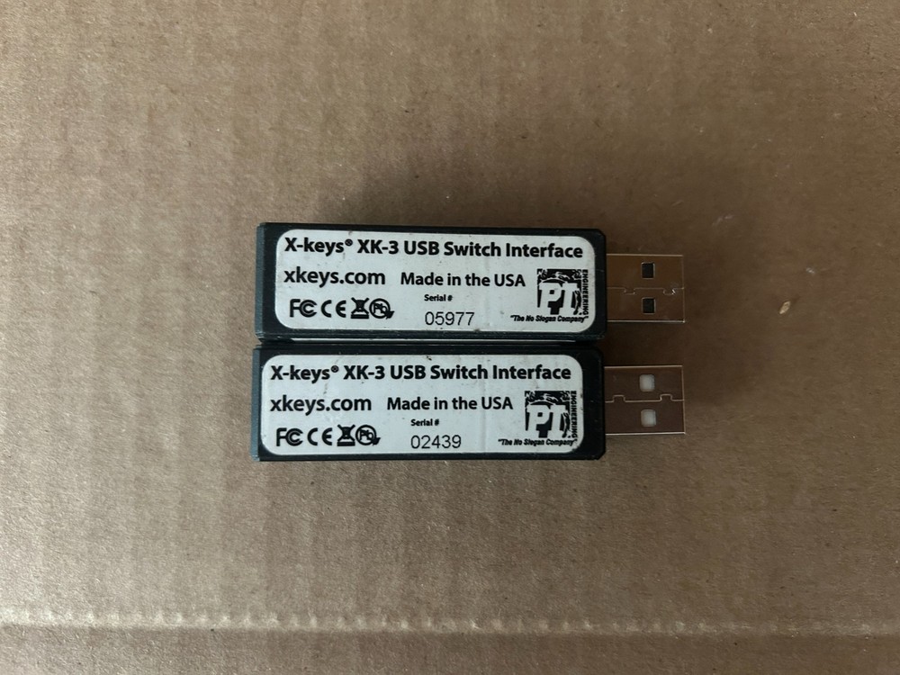 LOT OF 2 PI ENGINEERING X-KEYS XK-3 USB SWITCH INTERFACE