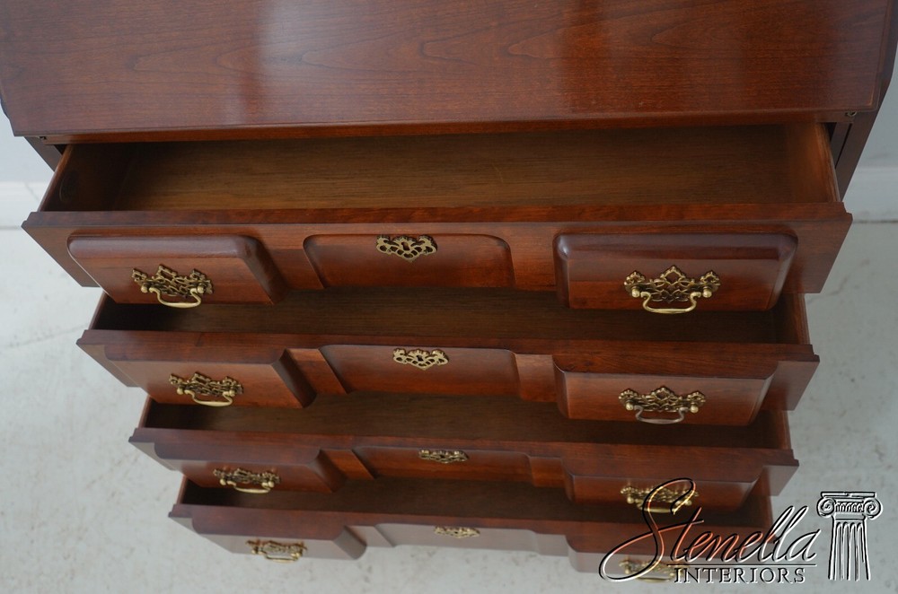 64185EC: JASPER Chippendale Style Cherry Secretary Desk