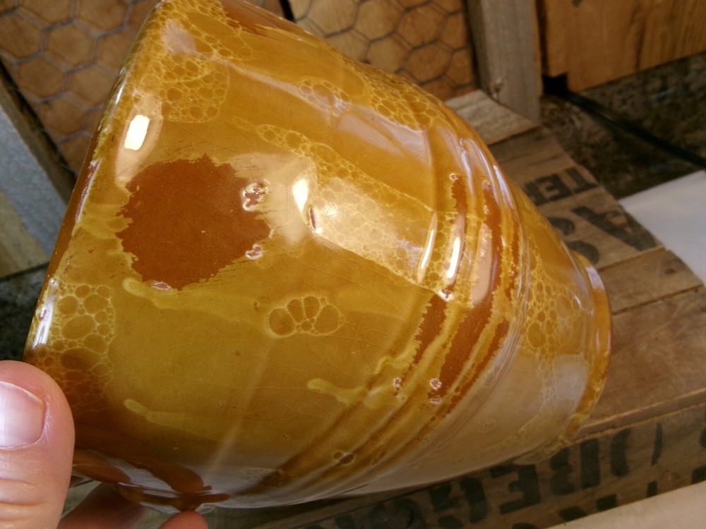 Glazed Red Clay Pottery Planter