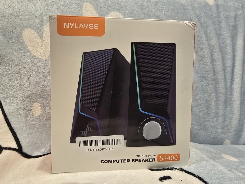 Computer Speakers, PC Speakers with 6 Lighting Modes, USB Powered Computer Speak