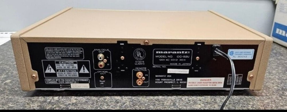 Marantz CC-52 5-Disc Carousel CD Player Philips Bitstream DAC FullyFunctional