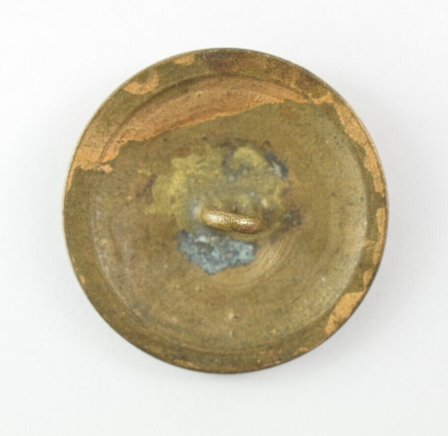 1890s-WWI Prussian German Collar Disc Uniform Button L3DT