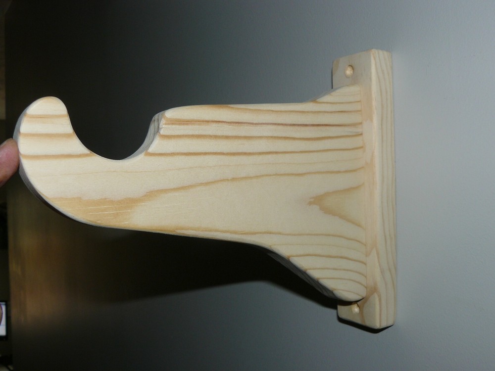 Extended Wood Curtain Rod Brackets