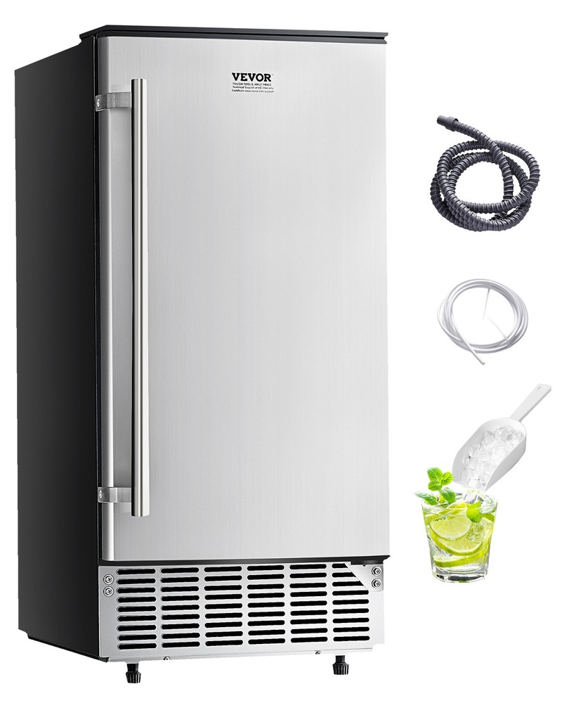 VEVOR Undercounter Ice Maker 80 Lbs/Day Built-in Ice Maker Machine