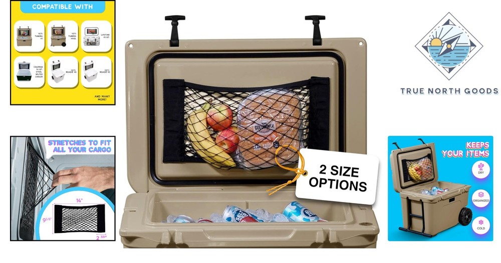 Durable Cooler Storage Net for Dry Goods - Compatible with Multiple Brands