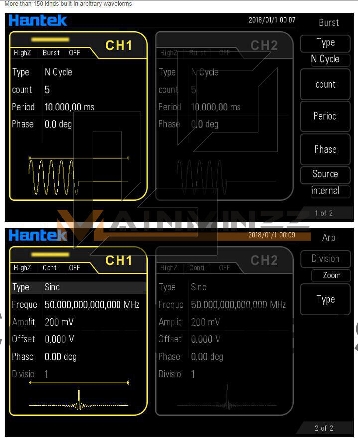 NEW 1PCS Hantek Arbitrary waveform Function generator HDG6202B