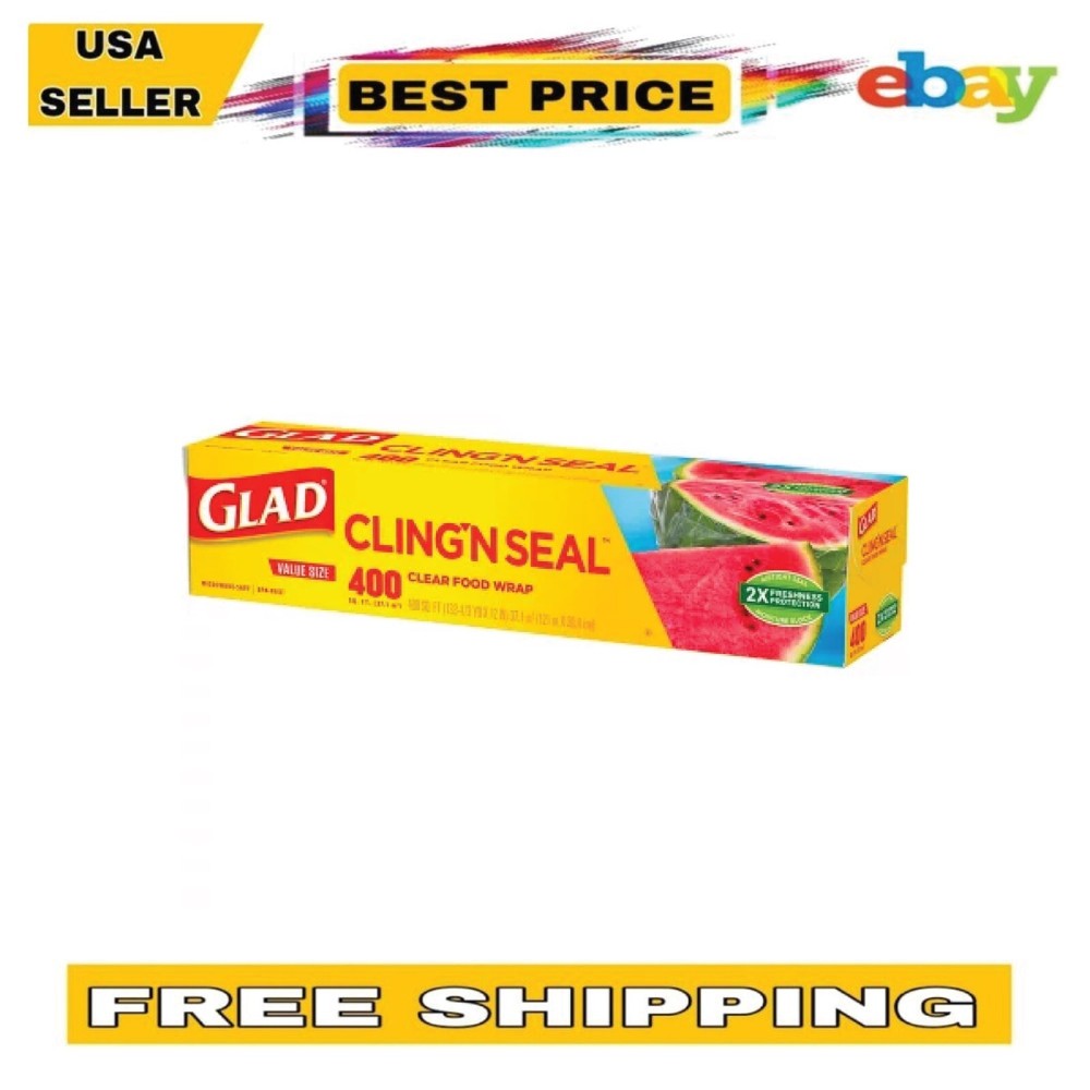 Food Wrap Glad Cling ‘N Seal Clear Plastic