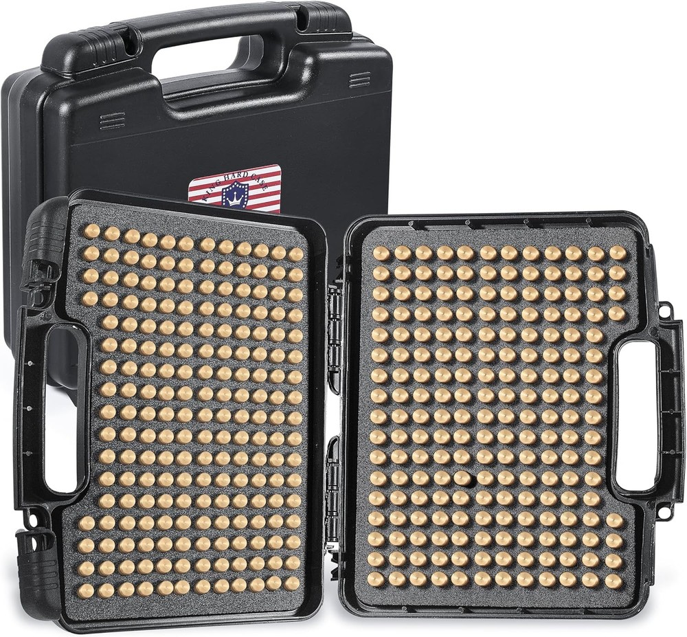 9mm Ammo Case Round Storage Box Tactical Container Military Grade Safe Home
