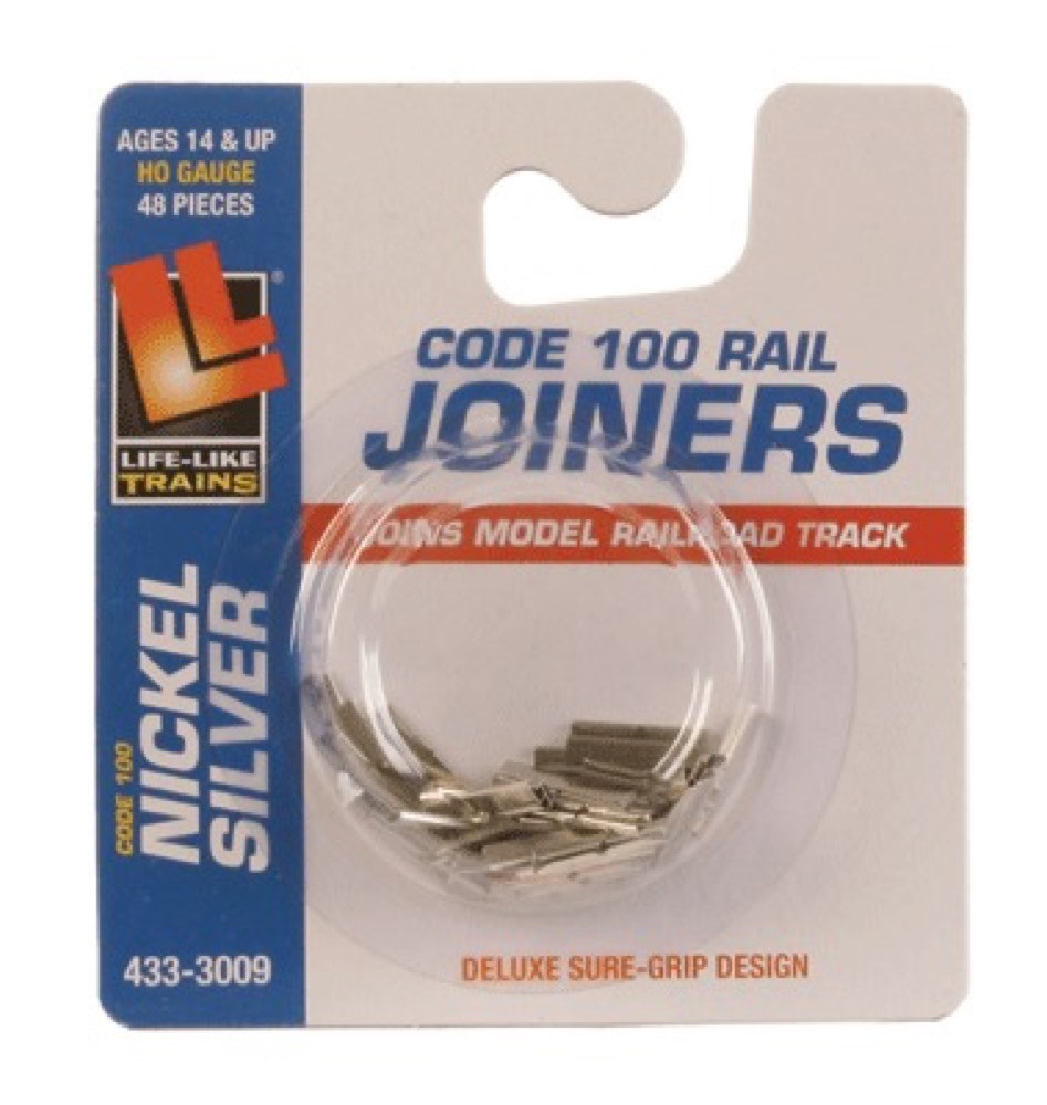 Life-Like HO Rail Joiners pkg(48) Nickel Silver For Code 100 Track 3009
