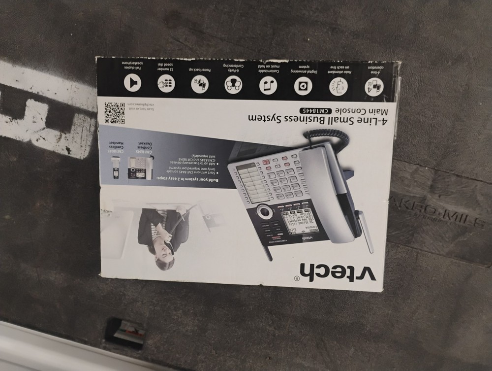 NEW VTECH CM18445 4-Line Expandable Business Phone with Answering System