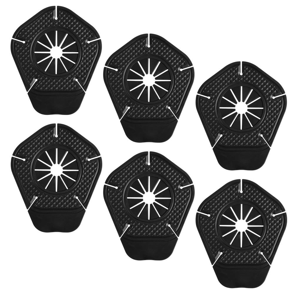 6pcs Windshield Wiper Hole Covers, Black Rubber Windshield Wipers Arm Hole Co...
