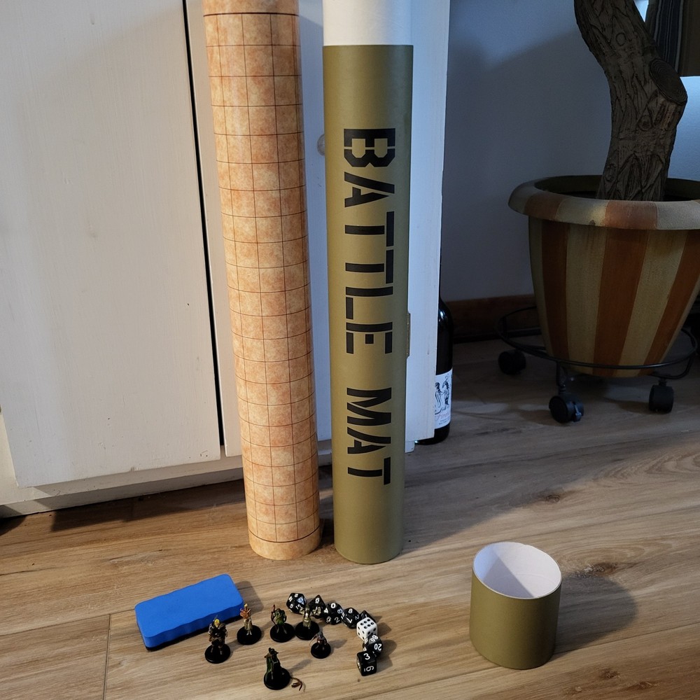 Battle Mat Dungeons Dragons Play Game Figures
