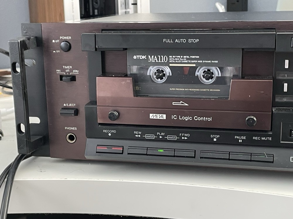 Sanyo Plus Series Stereo Cassette Deck Plus D64 Rack Mount (SERVICED)