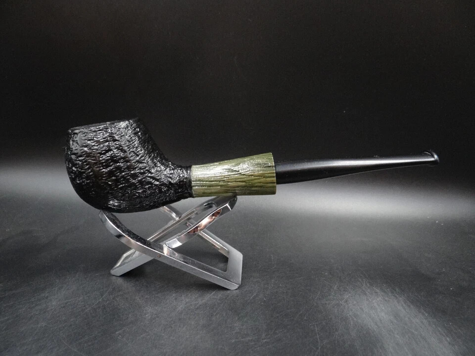 TURKIEWICZ BLACK OAK (MORTA) HAND MADE RHODESIAN PIPE 9U