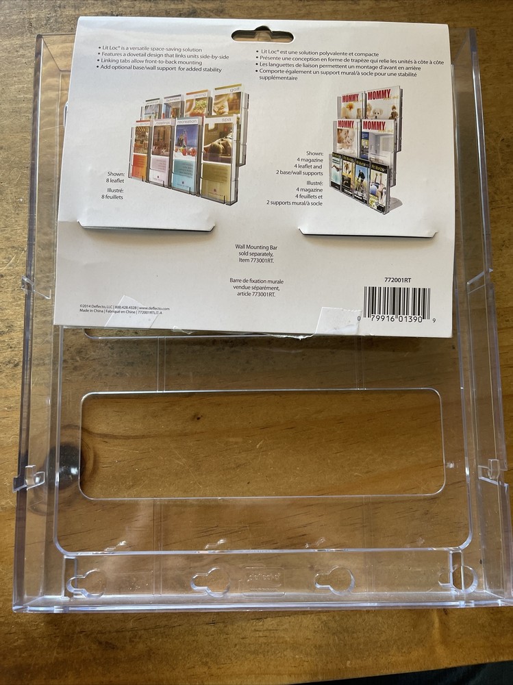 Deflecto Lit Loc Literature Display Interlocking