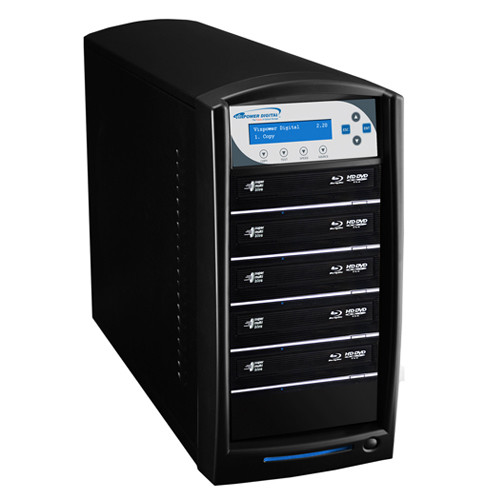 5 Target Network Blu-ray DVD CD Duplicator USB 3.0 + 500GB HDD SharkNet-5T-BD-BK