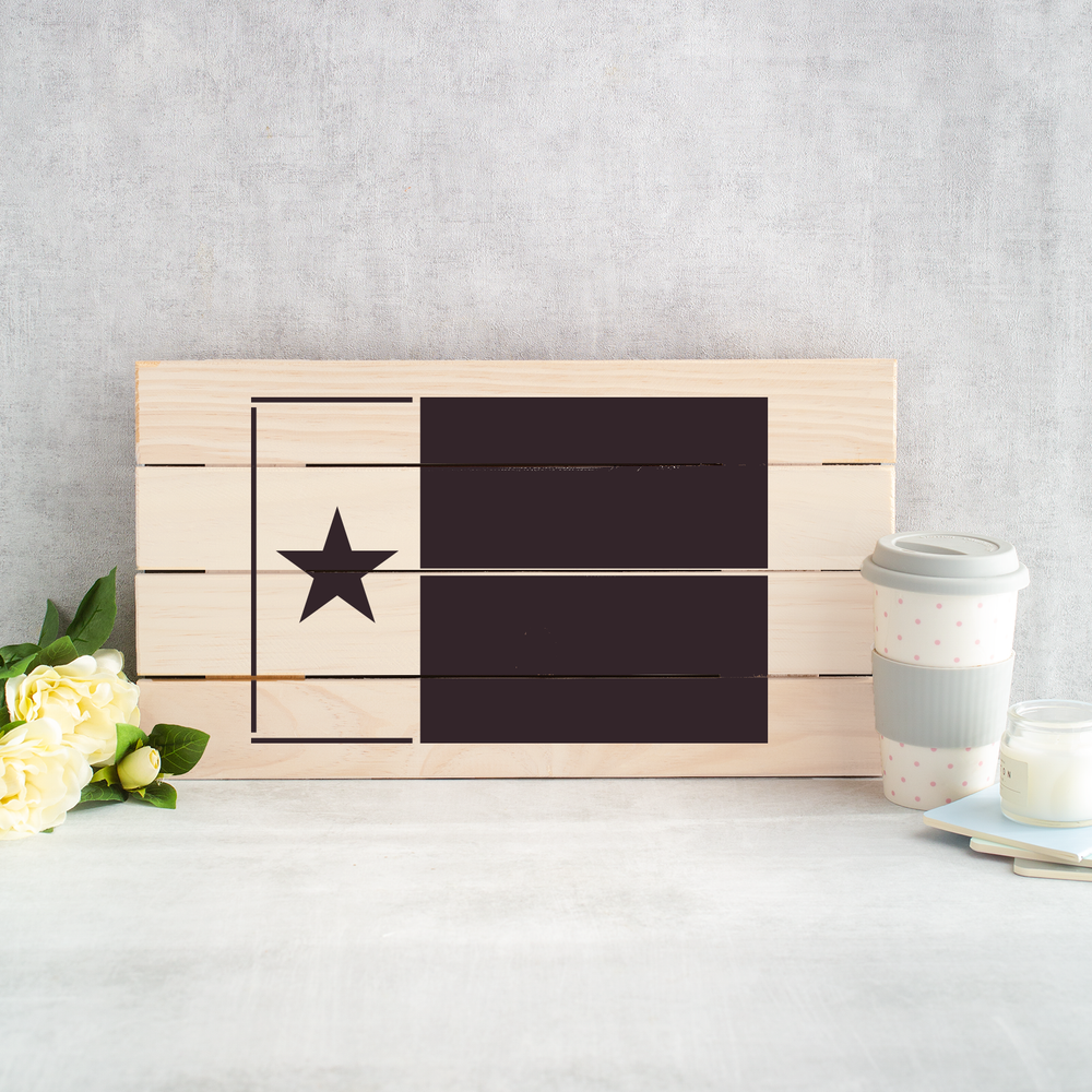 Texas State Flag Stencil - Durable & Reusable Mylar Stencils