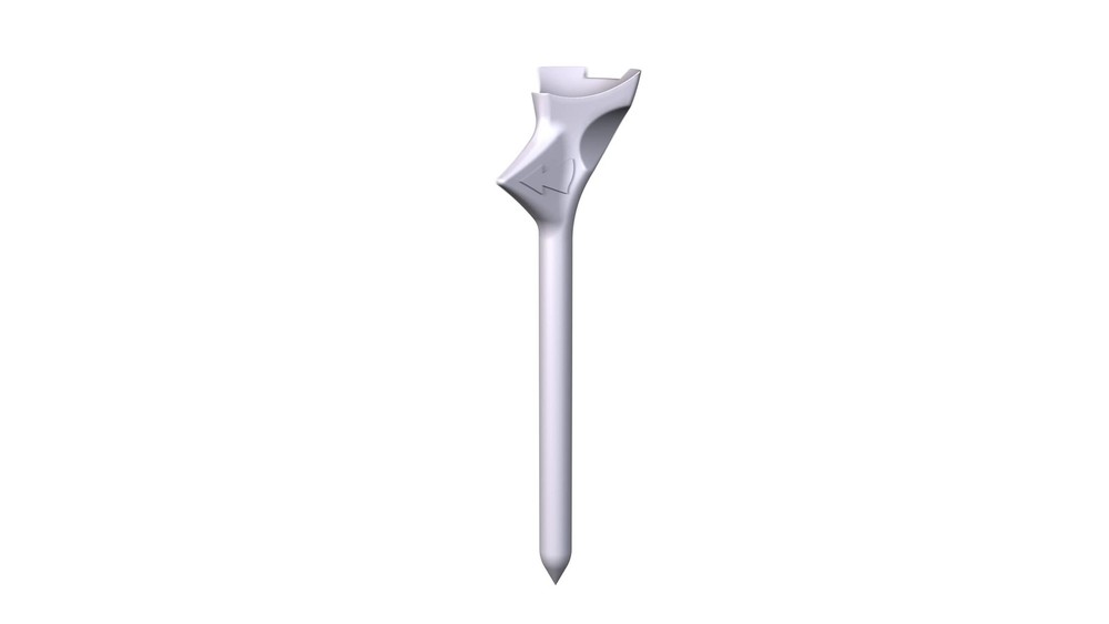 Flightpath Diamond Golf Tees – Patented Design to Reduce Spin 3.25", white