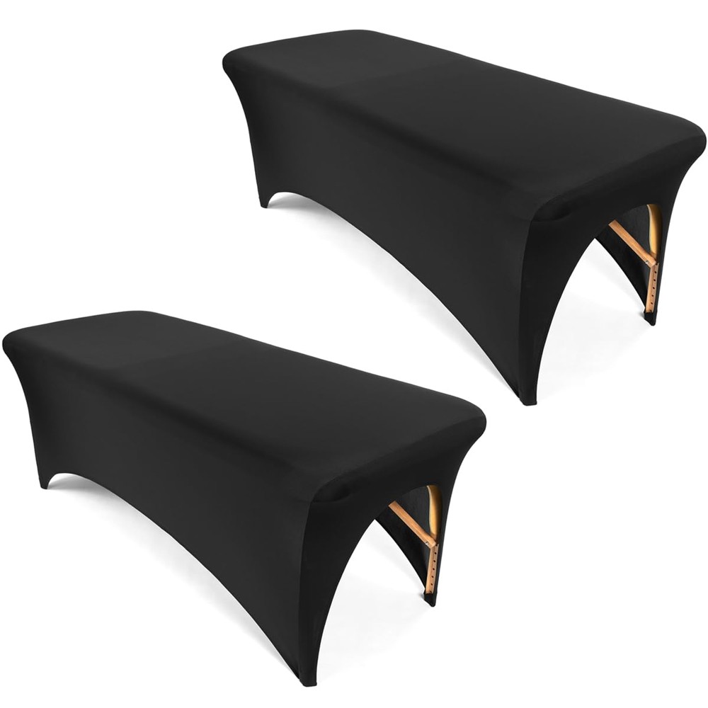 2-Pack Stretchy Massage Table Cover, Spa Bed Protective Topper for Salon
