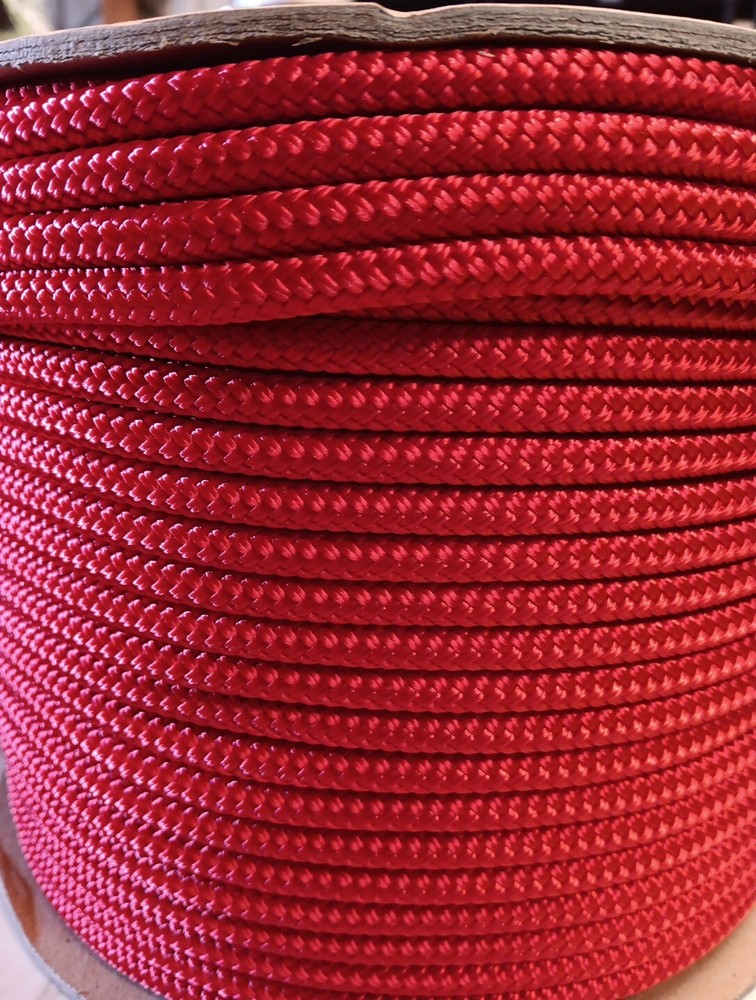 1/4 " x 200 ft. Double Braid-Yacht Braid Polyester rope. Made in USA.
