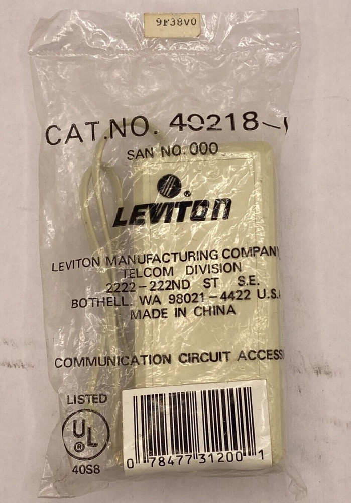 LEVITON 40218-1 PORT 🔔
