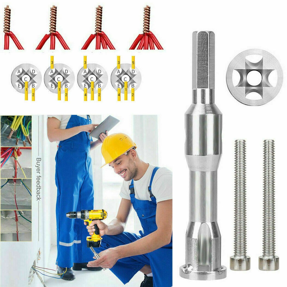 Cable Connector Wire Twisting Tools Stripper Twist Power Drill Driver Tool