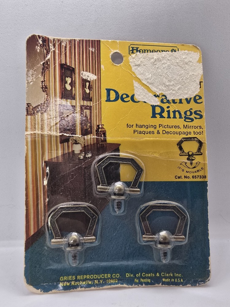 VTG Homecraft decorative Rings Pulls Coronet