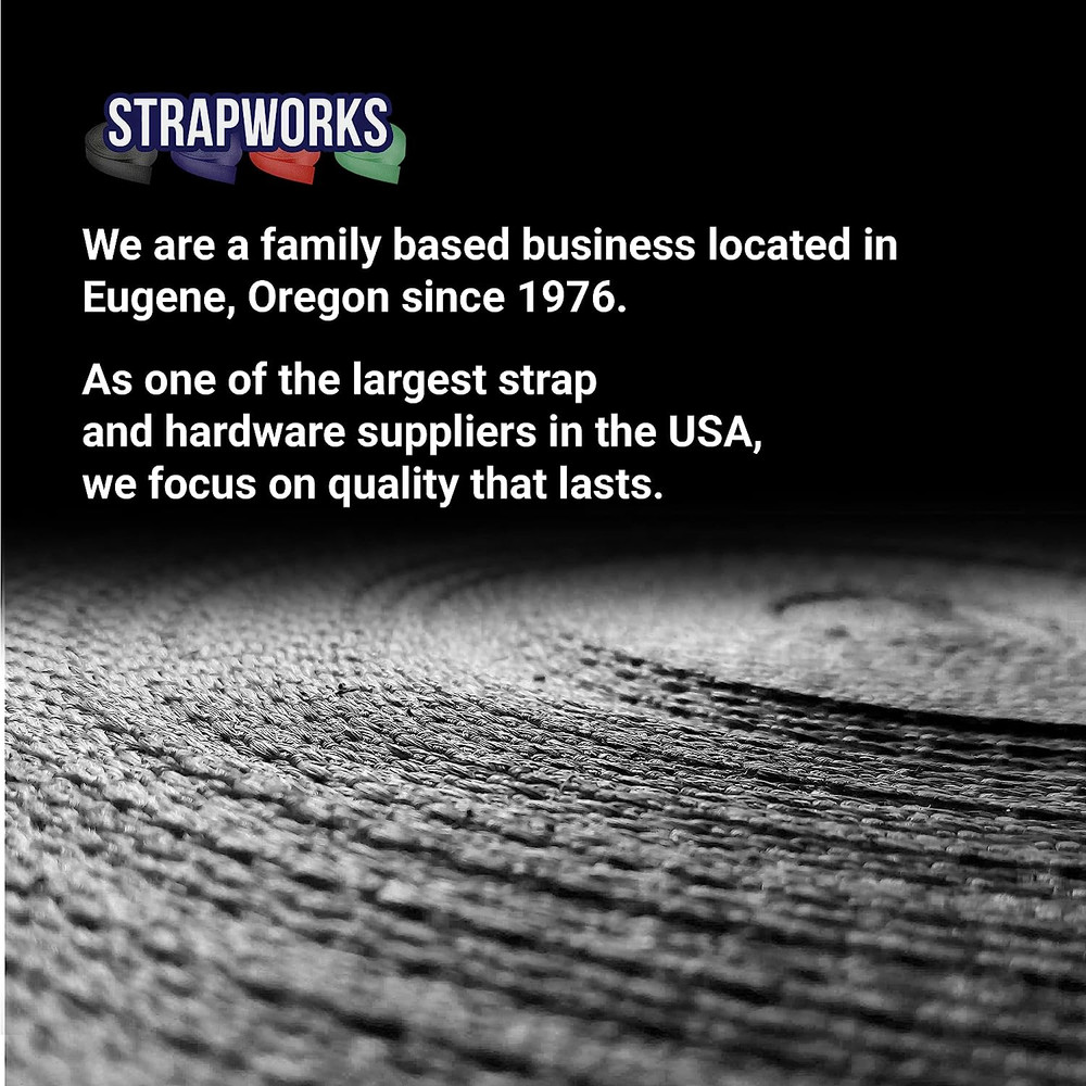 Strapworks Heavyweight Polypropylene Webbing - Heavy Duty Poly Strapping for Out