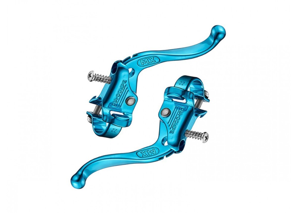 Dia-Compe MX123 - Tech 4  Brake Levers (Pair) Ano Blue