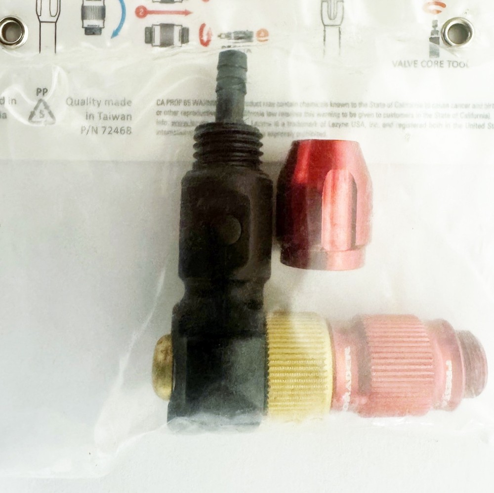 Lezyne ABS-1 Pro HP Pump Chuck Head: Red
