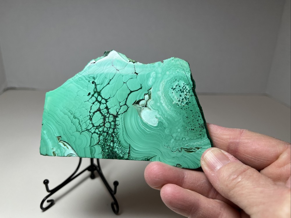 Malachite Slab With Stand
