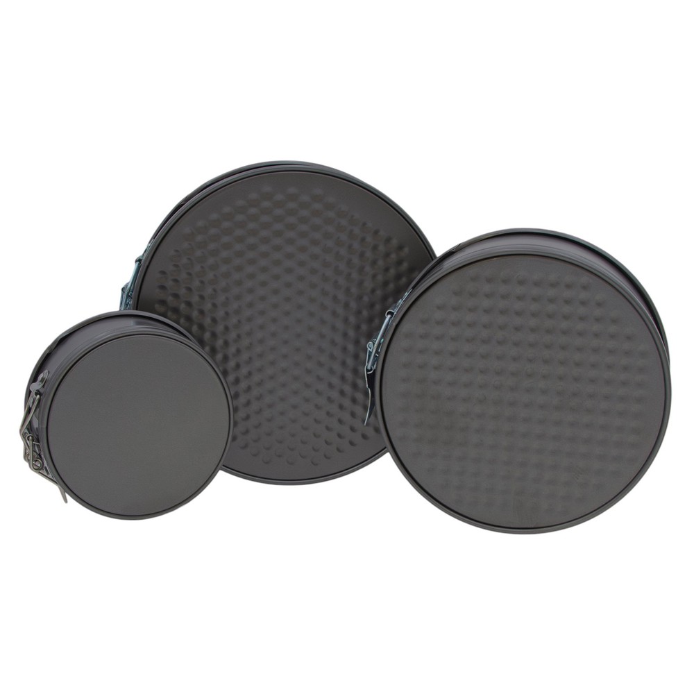 Smart Home 3pc Non Stick Spring Form Cake Pan Set
