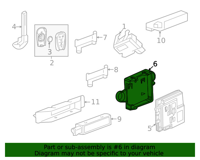 Genuine GM Module Bracket 42699638