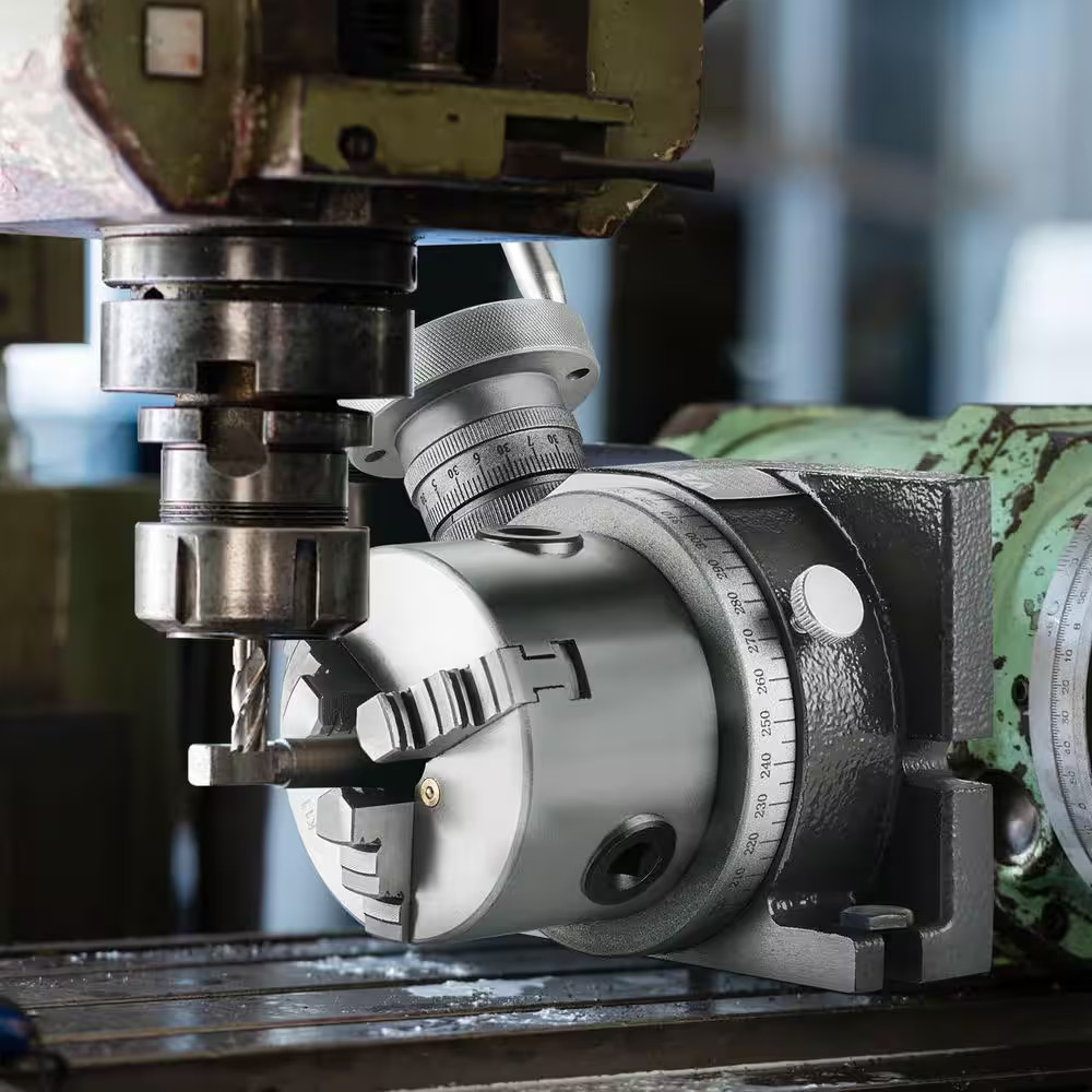 Milling Machine Rotary Table, Versatile Horizontal & Vertical Design, Precision