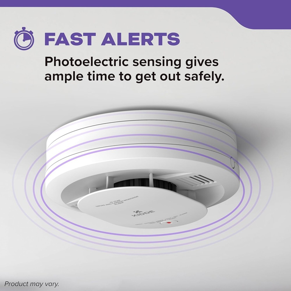 Kidde Smoke and Carbon Monoxide Detector, AA Battery Powered w/ LED Status Light