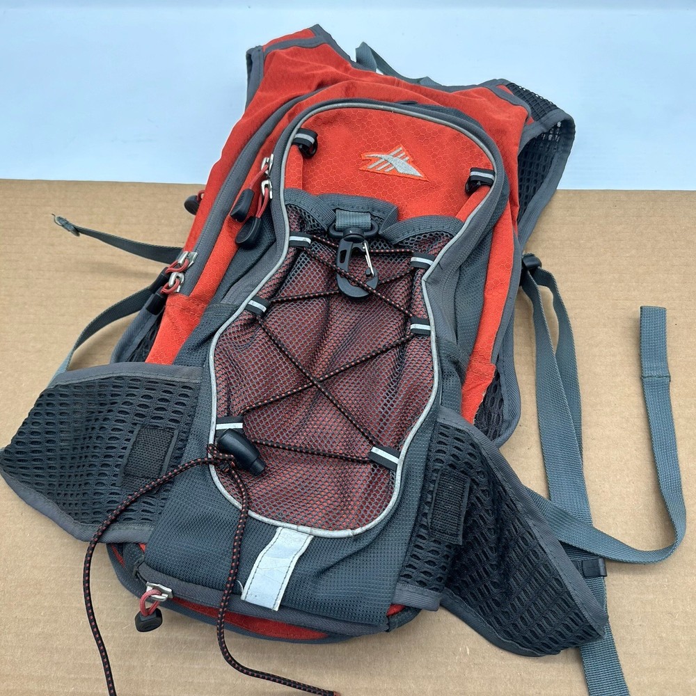 High Sierra Orange Hydration Pack Backpack *NO Bladder Hiking Camping Water Day